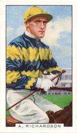 1936 Gallaher Famous Jockeys #30 Albert Richardson Front